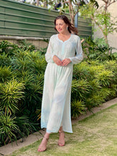 Aria Blue Full Sleeves Chikankari Kurta